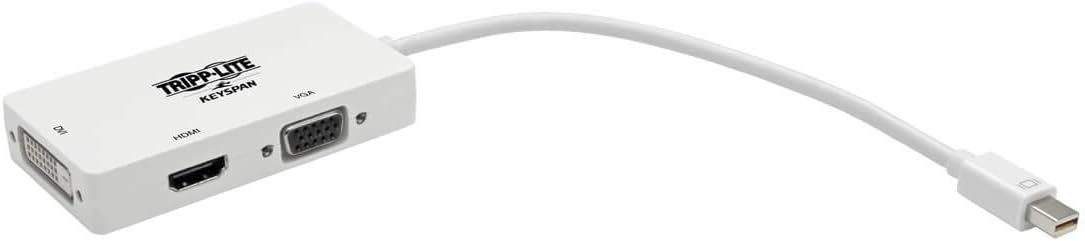 Eaton Tripp Lite Series Keyspan Mini DisplayPort to VGA/DVI/HDMI All-in-One Converter Adapter, Thunderbolt 1/2, 1080p