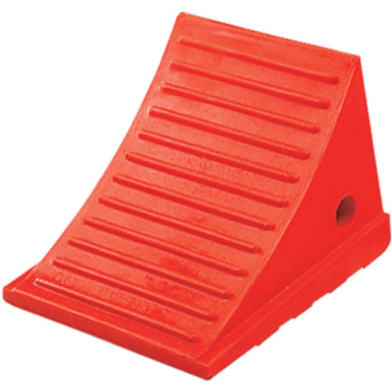Checkers One Large Wheel Chock for 27-35" Tires, Heavy Duty Wheel Chocks for Semi Trucks, Utility, Tractor Trailer