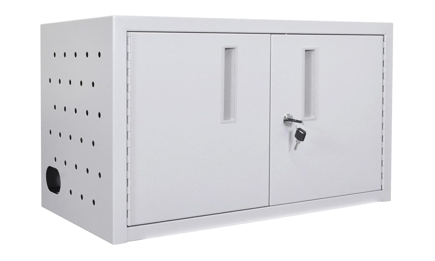 Luxor 16 Tablet Wall/Desk Charging Box, 14 1/2inH x 25inW x 13inD, Gray