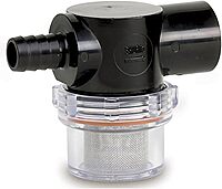 Shurflo by Pentair Twist-On Water Strainer - 1/2" Barb Inlet - Clear Bowl