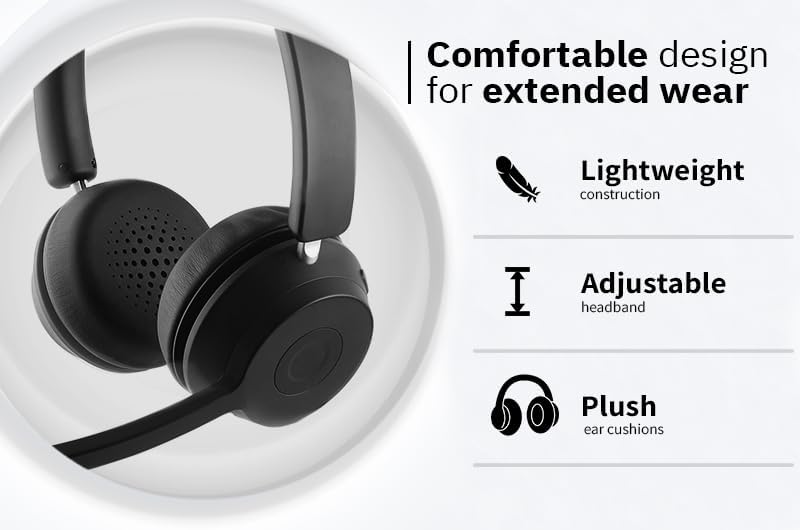 CODi Bluetooth Wireless Dual Ear Stereo Headset - with AI-Environmental Noise Cancellation (ENC) technology