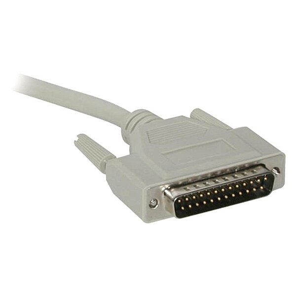 C2G 02655 DB25 M/F Serial RS232 Extension Cable, Beige (6 Feet, 1.82 Meters)