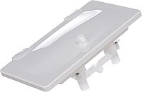 RT2658 Swim ‘n’ Rinse Transom Shower, Hot and Cold Water, Lockable Hinged Cover, White ABS Housing, 7-Foot Hose