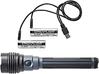 Streamlight 88132 ProTac HL 6 5,300-Lumen 80,000-Candela Rechargeable Flashlight with Y USB-C Cord and Wrist Lanyard, Black