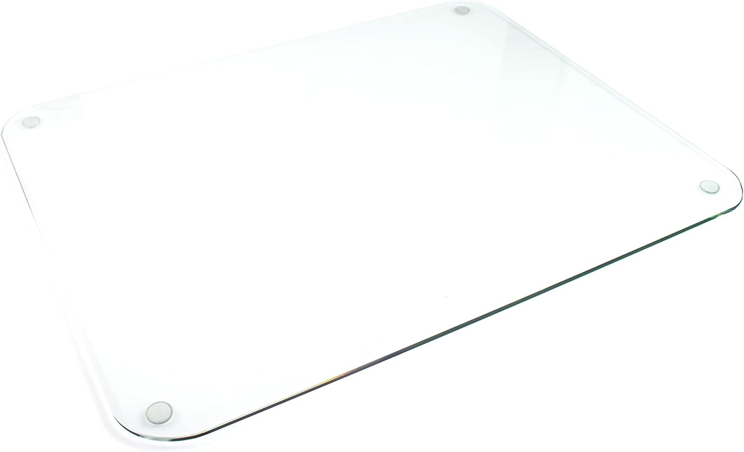 Floortex® Pack of 2 Polycarbonate Rectangular Desk Pads- 17" x 22" 22" x 17"