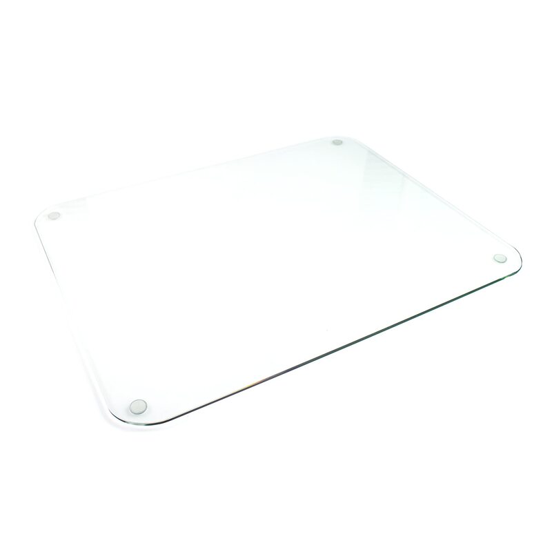 Floortex® Pack of 2 Polycarbonate Rectangular Desk Pads- 17" x 22" 22" x 17"