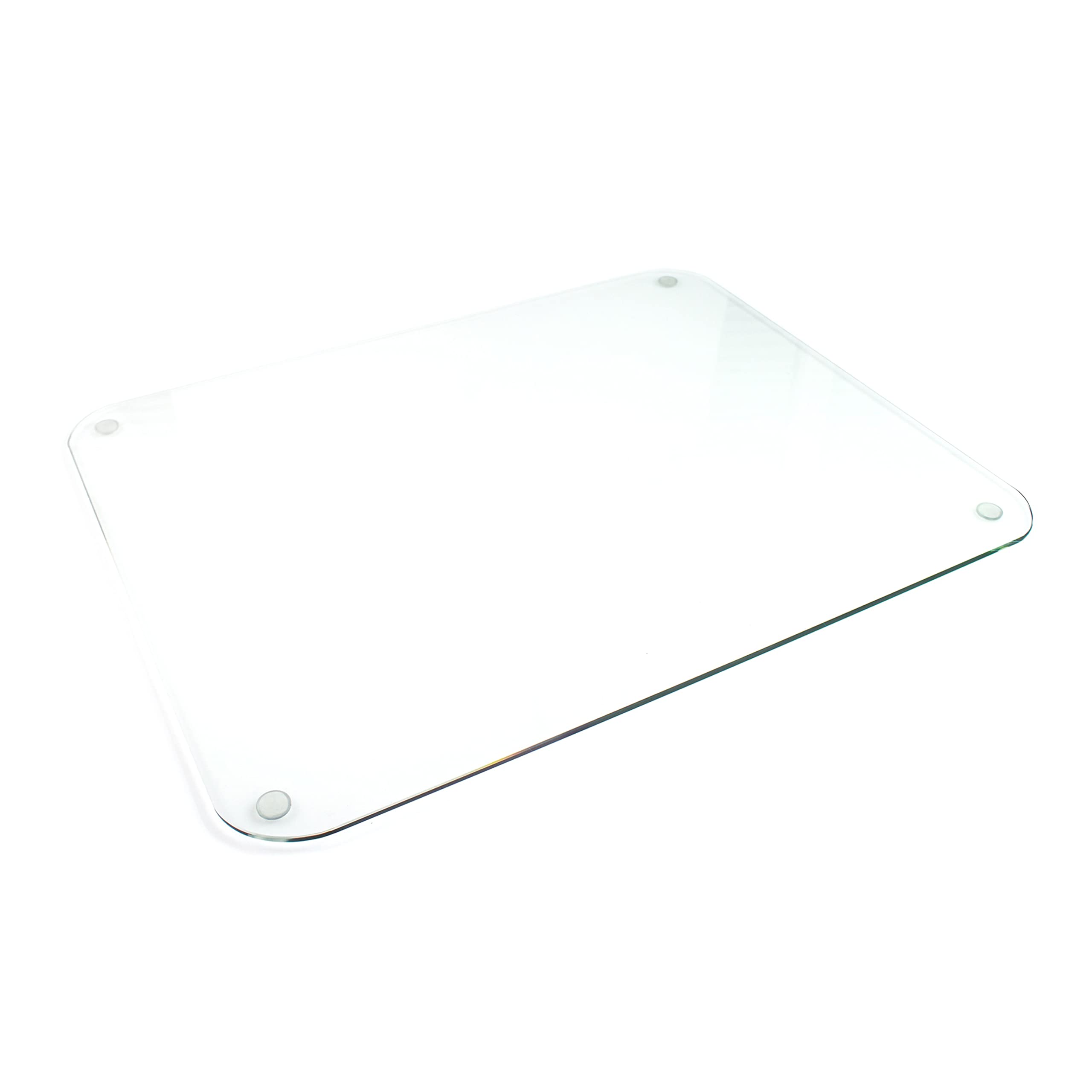 Floortex® Pack of 2 Polycarbonate Rectangular Desk Pads- 17" x 22" 22" x 17"