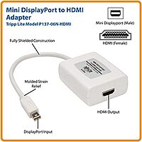 Tripp Lite Mini DisplayPort to HDMI/DVI Adapter, 6-in
