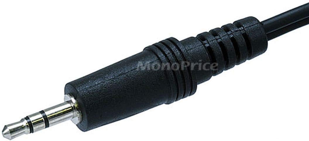 Monoprice Audio/Stereo Cable - Single 3.5mm TRS Plug to Dual RCA Plug, Mp3 Player/Phone Headphone Output to Home Audio