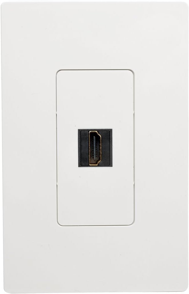 TRIPP LITE Black HDMI All-in-One Keystone/Panel Mount Angled Coupler (P164-000-KPA-BK)