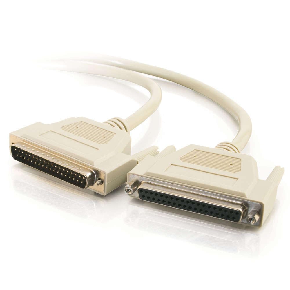 C2G 02689 DB37 M/F Serial RS232 Extension Cable, Beige (6 Feet, 1.82 Meters)