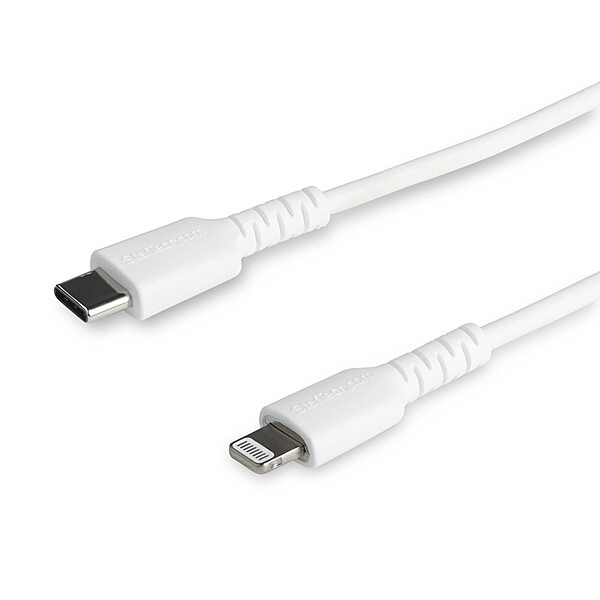 StarTech.com Durable USB-C to Lightning Cable (Apple MFi Certified)