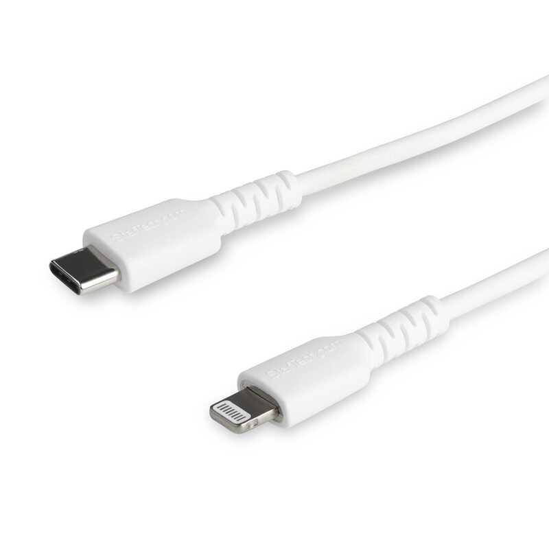 StarTech.com Durable USB-C to Lightning Cable (Apple MFi Certified)
