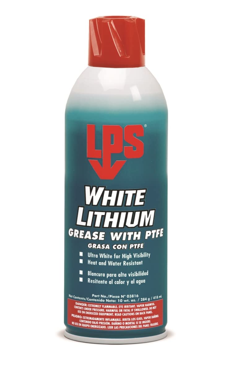 White Lithium, Grease, W/PTFE, 16 oz.