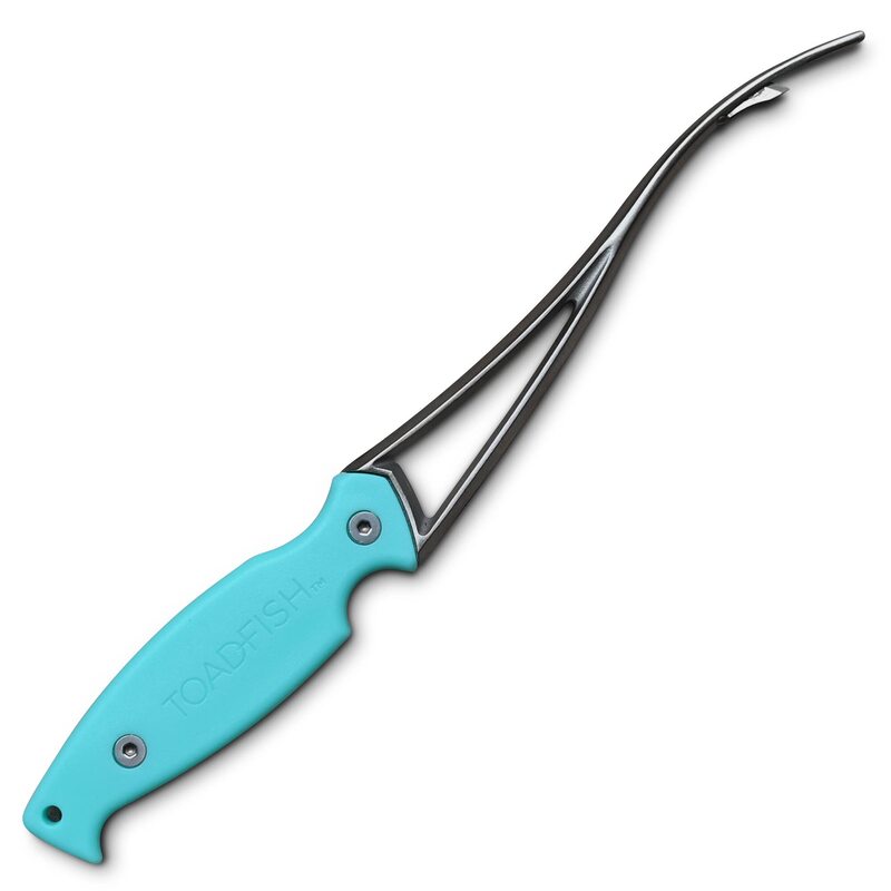 Toadfish Shrimp Deveiner Tool - Prawn & Seafood Peeler - Frogmore Shrimp Cleaner - Steel Butterfly Blade