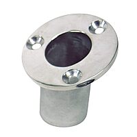 Sea-Dog Flush Mount Flagpole Socket - 25° - 1-1/4" ID - 316 Stainless Steel