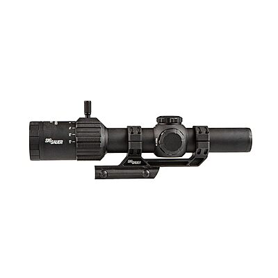 SIG SAUER Tango-MSR LPVO 1-6x24mm Waterproof Fogproof Rugged Tactical Hunting Rifle Scope | Second Focal Plane/SFP/F2 | Includes Alpha-MSR Aluminum Mount, Flip-Back Lens Covers Black