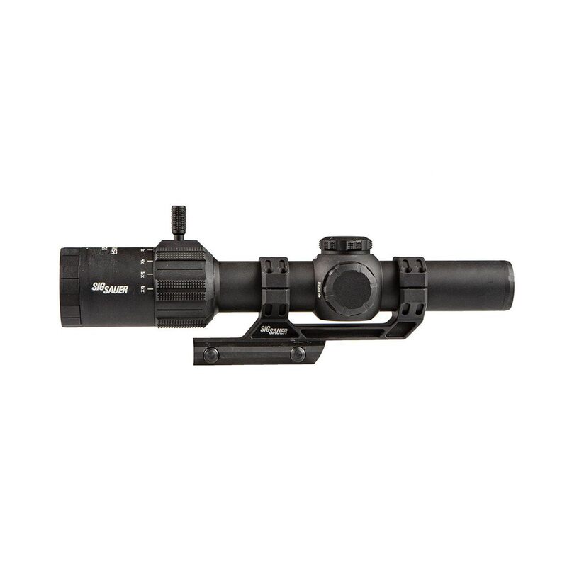 SIG SAUER Tango-MSR LPVO 1-6x24mm Waterproof Fogproof Rugged Tactical Hunting Rifle Scope | Second Focal Plane/SFP/F2 | Includes Alpha-MSR Aluminum Mount, Flip-Back Lens Covers Black