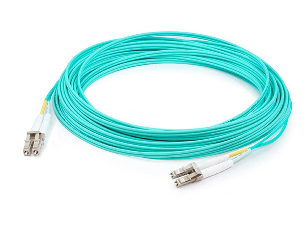 AddOn 5M LC to LC OM3 Aqua Duplex Fiber Patch Cable