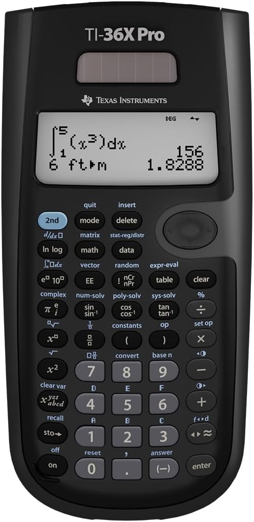 Texas Instruments TI-36X Pro Engineering/Scientific Calculator - 4-line MultiView (Black)
