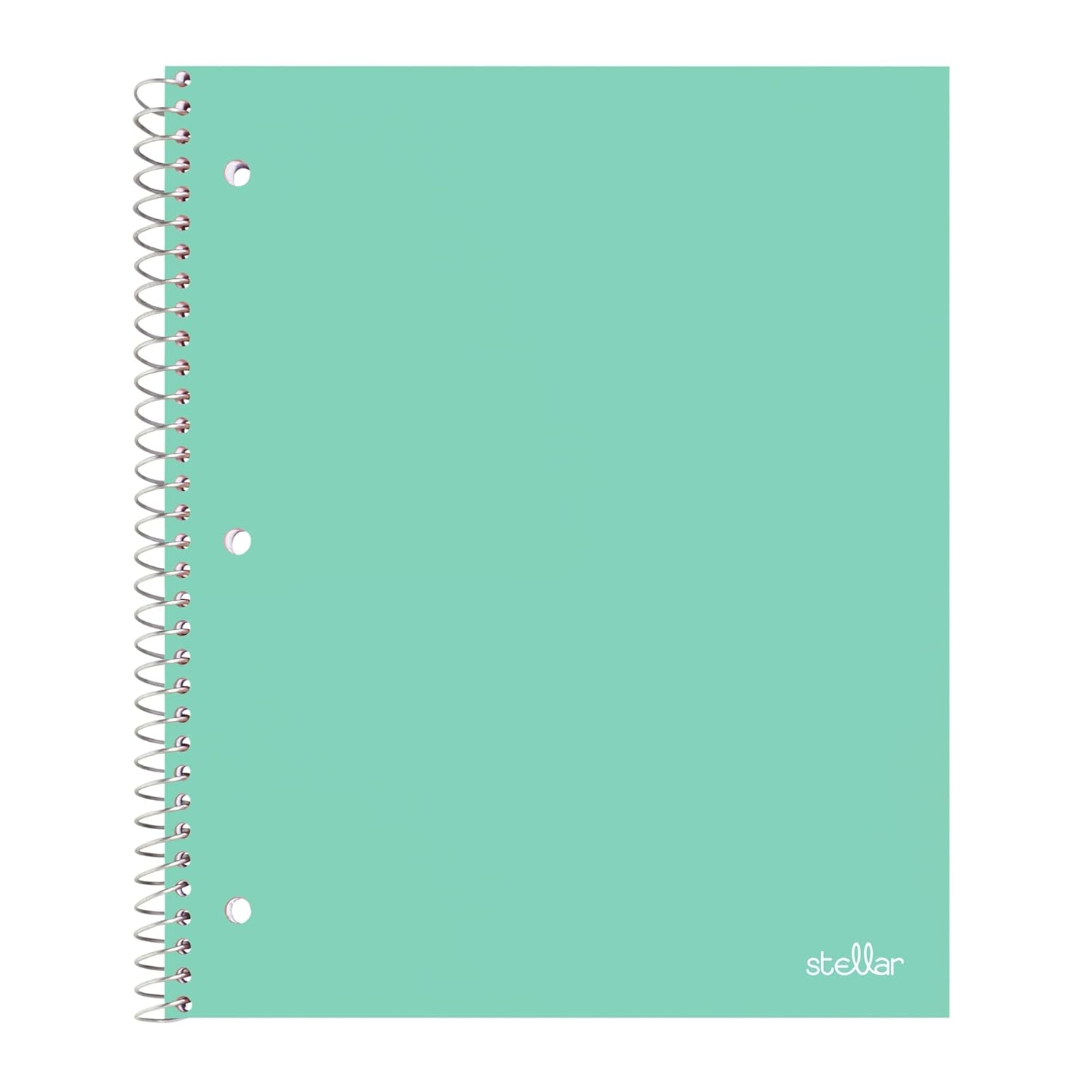 Office Depot® Brand Stellar Poly Notebook, 8-1/2" x 11",1 Subject, College Ruled, 80 Sheets, Assorted Colors, Pack Of 8