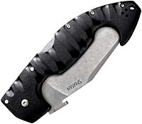 COLD STEEL Spartan 4.5 in Japanese AUS10A Blade Tactical Pocket Folding Knife withTri-Ad Lock and Griv-Ex Handle withSteel