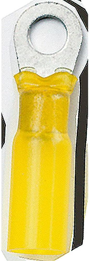 Ancor 312325 Marine Grade Electrical Nylon Insulated Adhesive Lined Heat Shrink Ring Terminals (12 to 10-Gauge