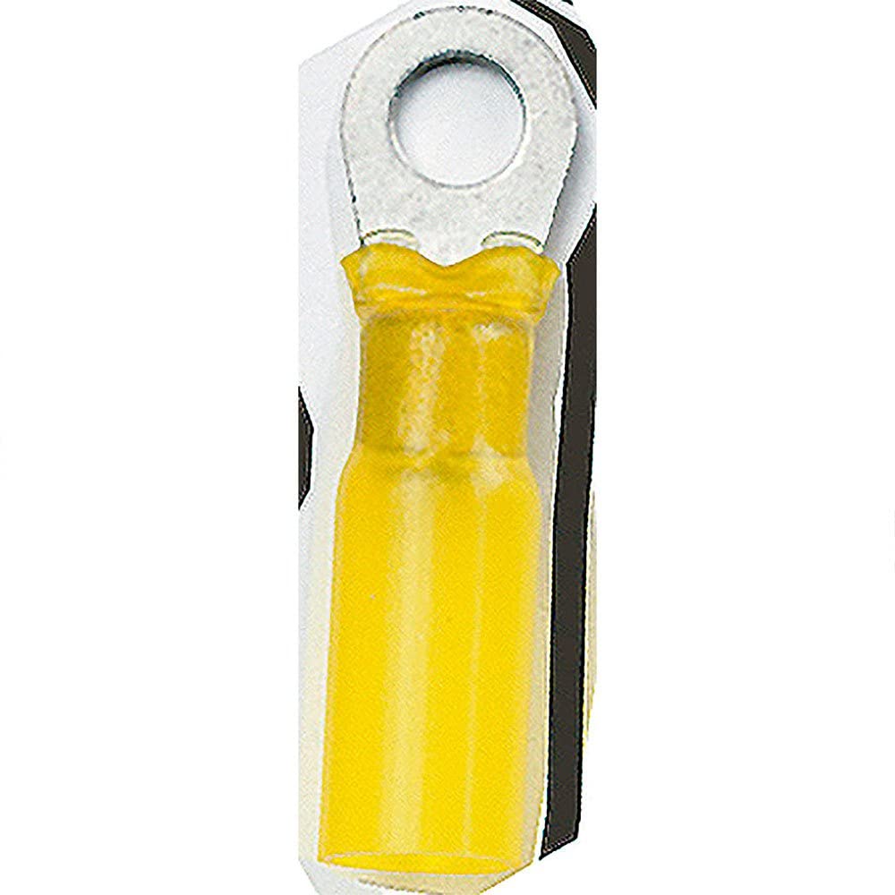 Ancor 312325 Marine Grade Electrical Nylon Insulated Adhesive Lined Heat Shrink Ring Terminals (12 to 10-Gauge