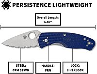 Spyderco C136SBL Persistence Lightweight CPM S35VN