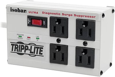 TRIPP LITE Isobar Series Surge Protector Power Strip, Metal, 3330 Joules, 6 ft Cord