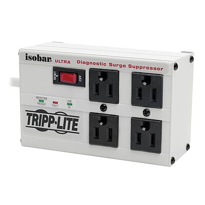 TRIPP LITE Isobar Series Surge Protector Power Strip, Metal, 3330 Joules, 6 ft Cord
