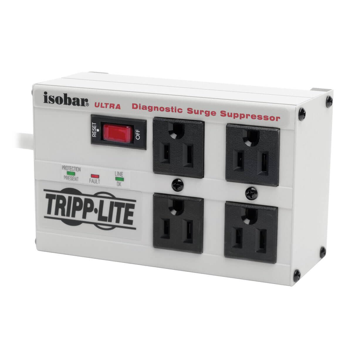 TRIPP LITE Isobar Series Surge Protector Power Strip, Metal, 3330 Joules, 6 ft Cord