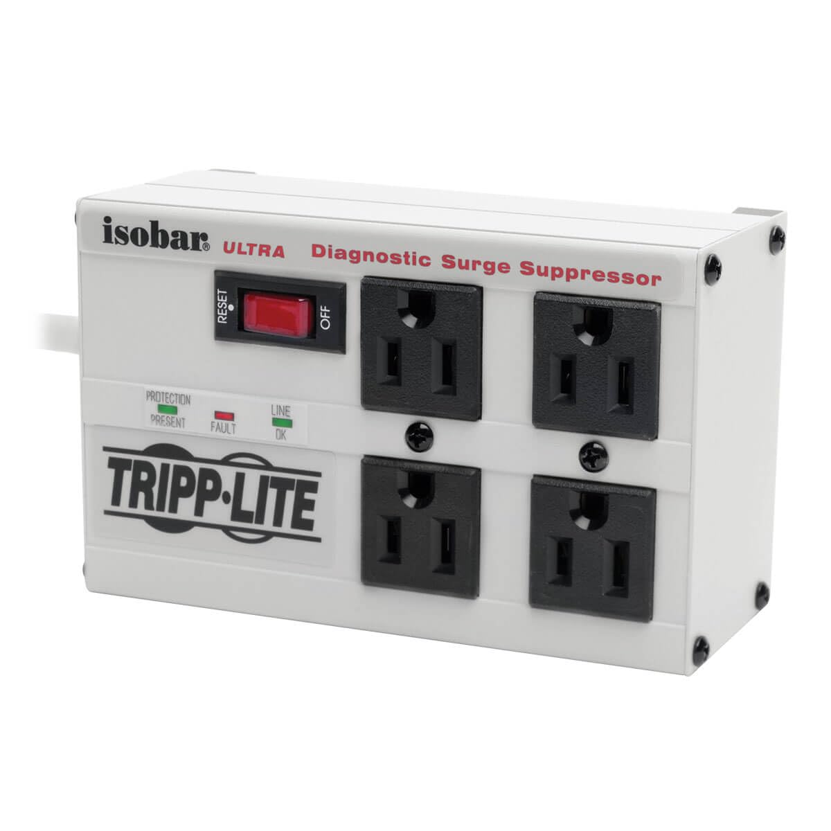 TRIPP LITE Isobar Series Surge Protector Power Strip, Metal, 3330 Joules, 6 ft Cord