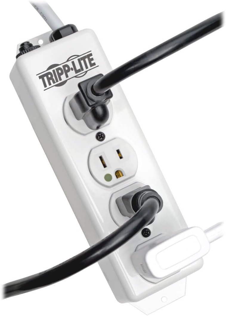 Tripp Lite Safe-IT Hospital-Grade Power Strip, 4 Hospital-Grade Green-Dot Outlets, UL 1363 Compliant, 15 Foot / 4.57M Cord
