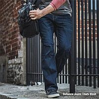VERTX Defiance Men's Tactical Jeans, Relaxed Fit Stretch, 11 Pockets