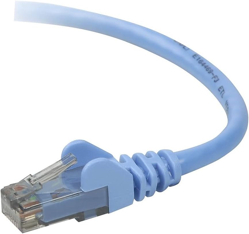 Belkin 2ft Copper Cat6 Cable - 24 AWG Wires - Blue - RJ-45 Male - RJ-45 Male - 2ft - Blue
