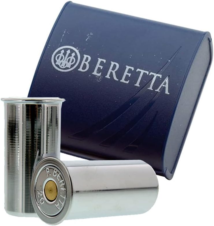 BERETTA Deluxe Nickel Plated Brass Shotgun Snap Caps Set of 2