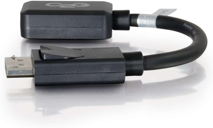 C2G Legrand DisplayPort to HDMI, Male to Female Displayport Cable, Black DisplayPort Cable, 8 Inch Digital Display Cable