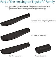 KENSINGTON ErgoSoft Gel Wrist Rest for Keyboard & Mouse