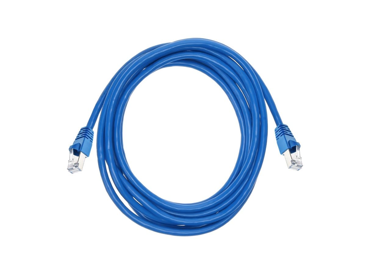 Monoprice Cat6A Shielded (S/FTP) Ethernet Patch Cable - 26AWG Pure Bare Copper Snagless RJ45 Fullboot