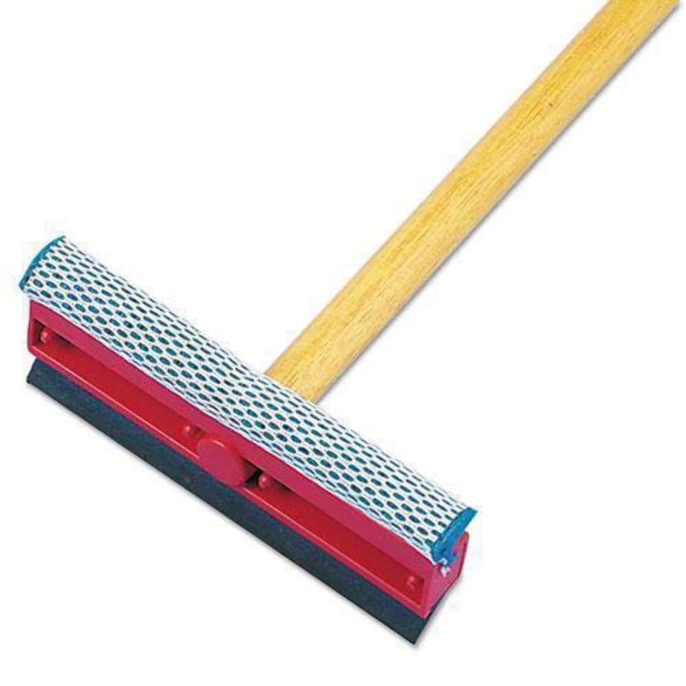 Boardwalk Rubber General-Duty Squeegee, 8inW, Black/Red