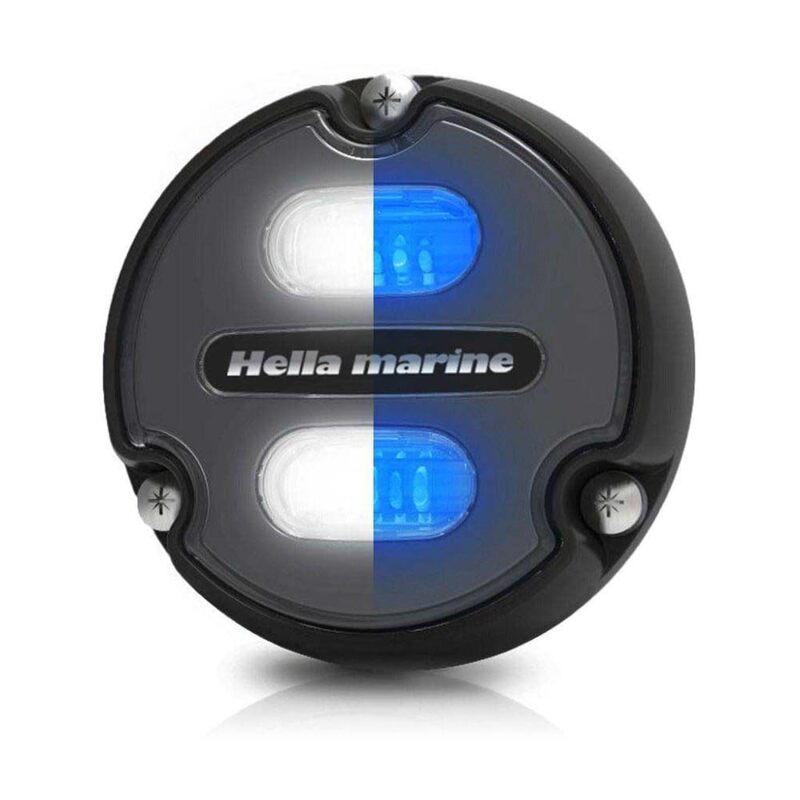 Hella Marine Apelo A1 Blue White Underwater Light - 1800 Lumens - Black Housing - Charcoal Lens