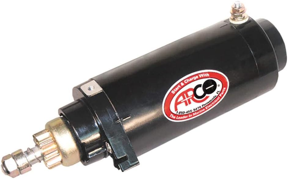 Arco 5375 Outboard Starter for Mercury/Mariner 50-90 HP/65 Jet, 10-Tooth Drive Gear