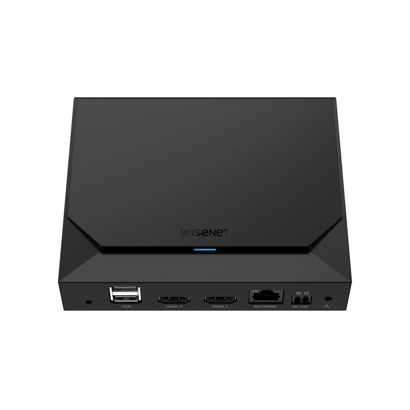 Hanwha SPD-152 8MP 64-Channel 150Mbps Network Video Decoder (NVR) with Dual HDMI Display Port, Monitor-Back and Pole Mount