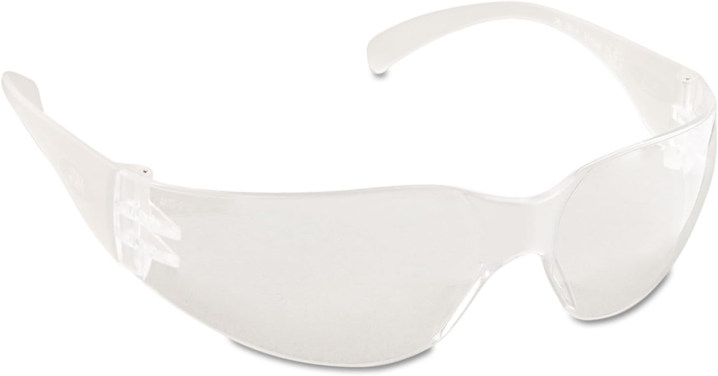 Safety Glass: Virtua, Clear Lenses, Anti-Fog & Scratch-Resistant, ANSI Z87.1-2015;CSA Z94.3