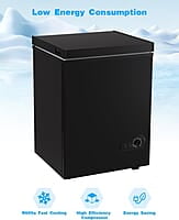 FLG-80Q - Pecho de 3.5 pies cúbicos, control de temperatura ajustable FLG-80Q - Pecho de 3.5 pies cúbicos, control de temperatura ajustable