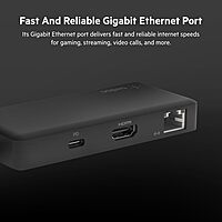 Belkin 5-in-1 Powered USB-C & USB Hub, USB-C Docking Station w/ 2 USB-A Ports, 1 USB-C Port, Ethernet, & 4K HDMI Port