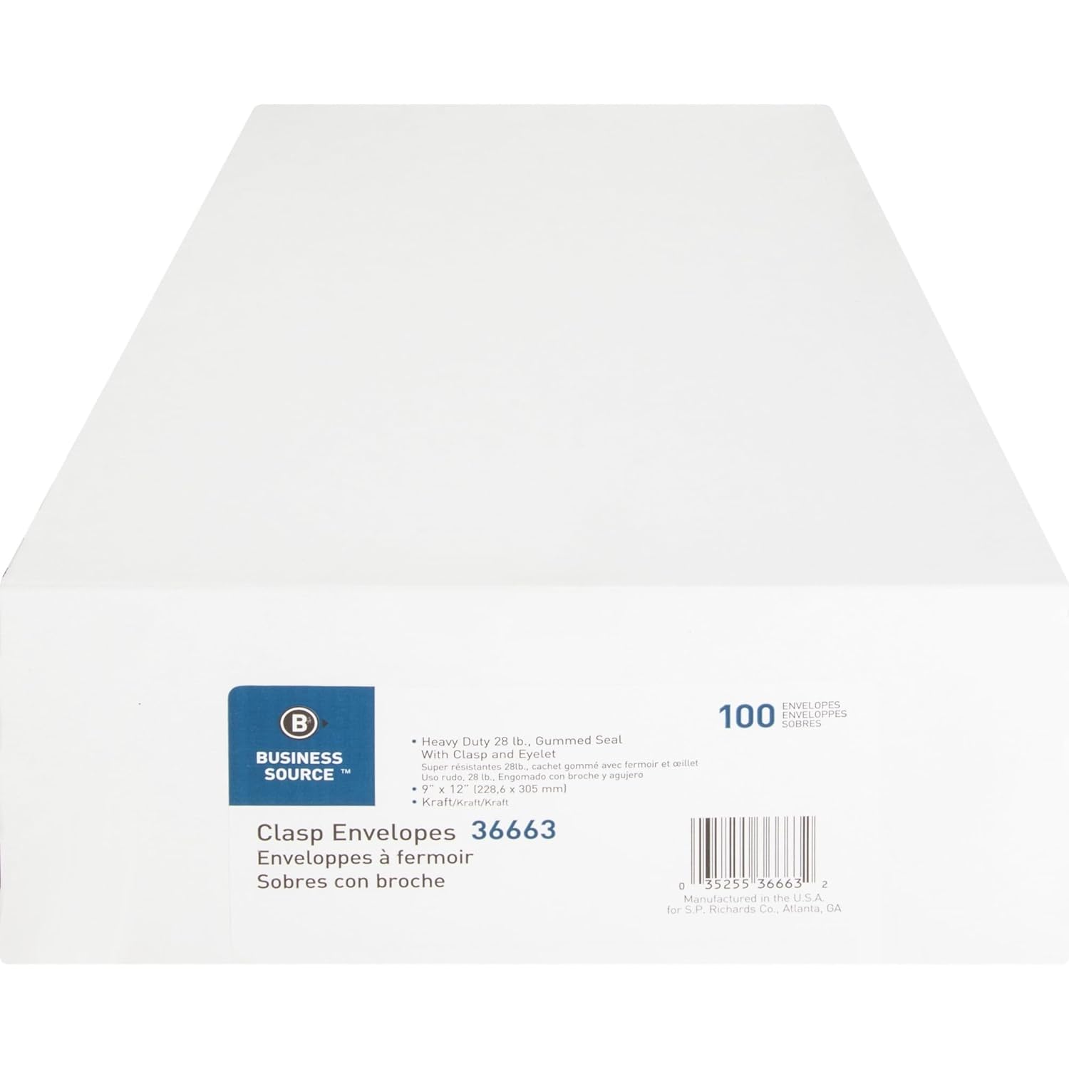 Business Source BSN36663 - Business Source Heavy-Duty Clasp Envelopes