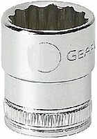 GEARWRENCH 1/2" Drive 12-Point Metric Socket 25mm - 80811 (Tether Capable)