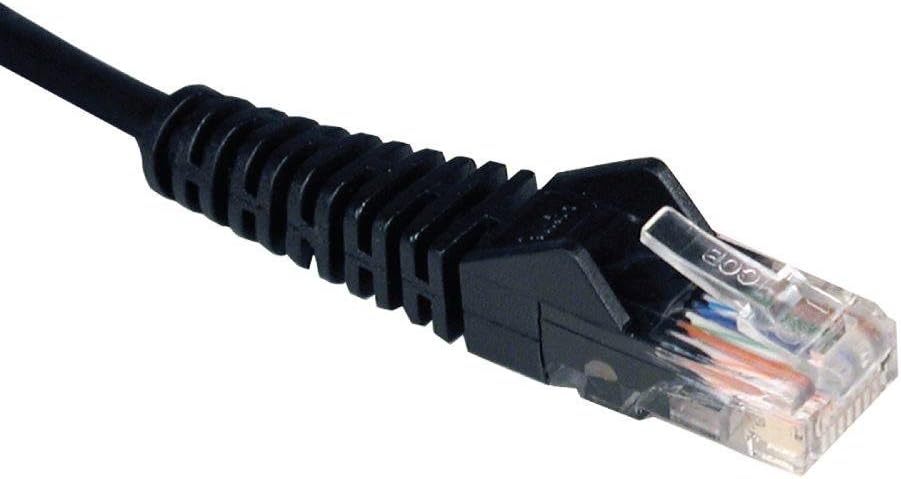 Tripp Lite Cat5e 350MHz Snagless Molded Patch Cable (RJ45 M/M) - Black, 10-ft.(N001-010-BK)